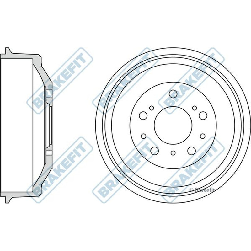 Apec Brake Drum Assembly Rear BDR9039