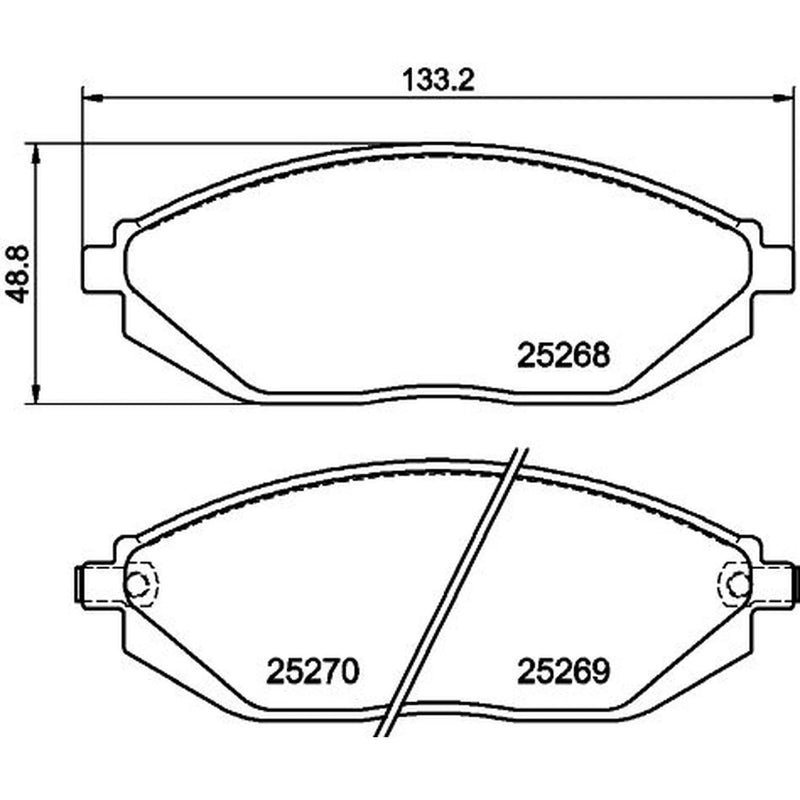 Mintex Front Brake Pad Set MDB3152