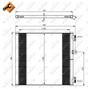 NRF Air Conditioning Condenser Left 350204