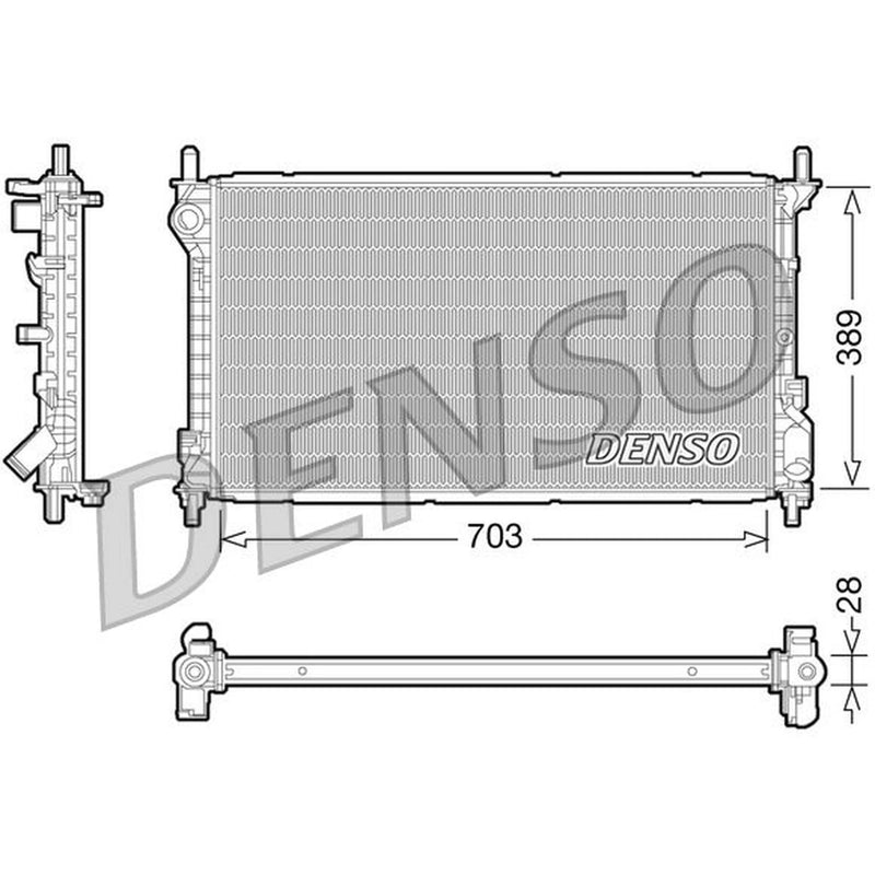 Denso Engine Radiator DRM10109