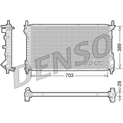 Denso Engine Radiator DRM10109