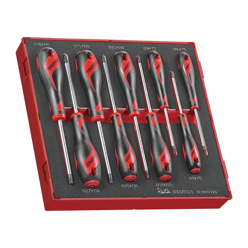 Teng Tools Screwdriver Set TX FOAM2 9 Pieces