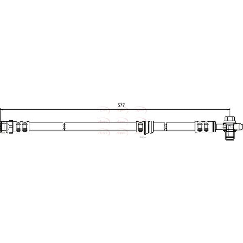 Apec Brake Hydraulic Hose Line Front HOS3700