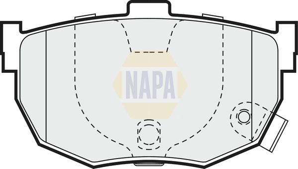 NAPA Rear Brake Solid Discs & Pads fits HYUNDAI