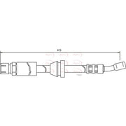 Apec Brake Hydraulic Hose Line Front HOS3499