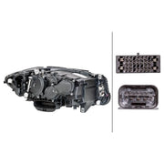 Hella Headlight Headlamp LED Left 1LX 011 072-931
