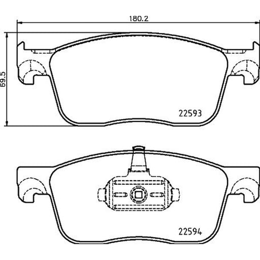 Mintex Front Brake Pad Set MDB3992