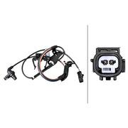 Hella ABS Wheel Speed Sensor Front 6PU 358 217-751