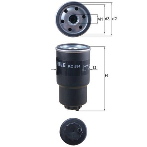 Mahle Fuel Filter Element KC 584