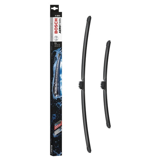 Bosch Front Windscreen Wiper Blades Set A180S Genuine Bosch Bosch  - Town Parts