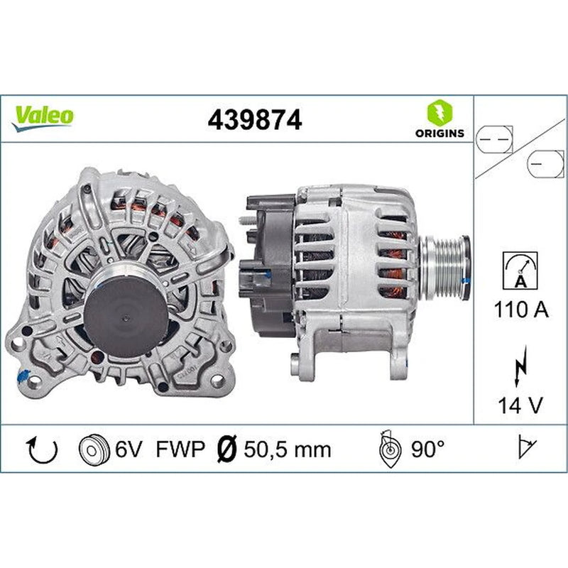 Valeo Car Alternator 12V 439874