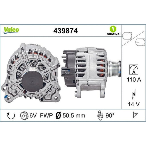 Valeo Car Alternator 12V 439874