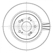 Borg & Beck 2 x Vented Front Brake Discs BBD6109S