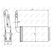 NRF Heater Matrix Core Heat Exchanger 58064