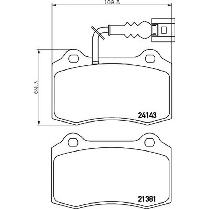 Mintex Front Brake Pad Set MDB2271