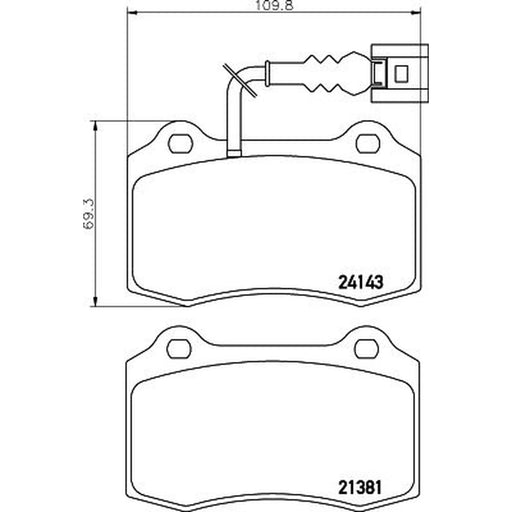 Mintex Front Brake Pad Set MDB2271