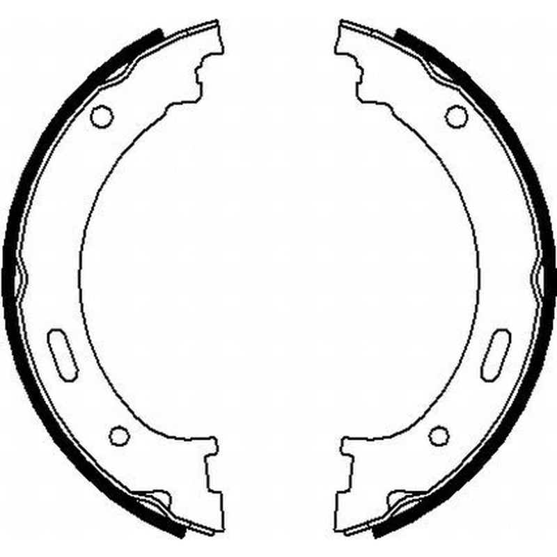 Textar Parking Brake Shoe Set 91073300