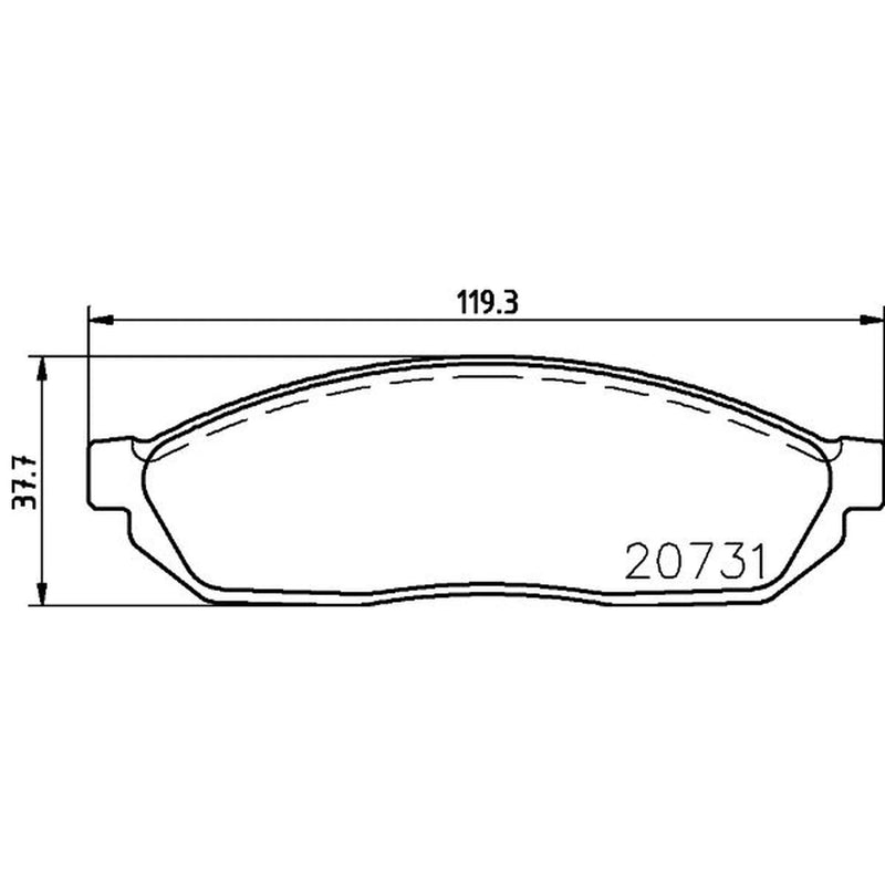 Mintex Front Brake Pad Set MDB1184