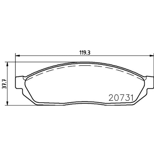 Mintex Front Brake Pad Set MDB1184