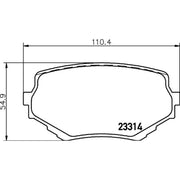 DON Front Brake Pad Set PCP1276