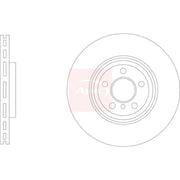 Apec 2 x Vented Front Brake Discs DSK3324