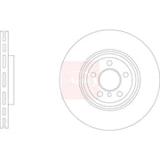 Apec 2 x Vented Front Brake Discs DSK3324