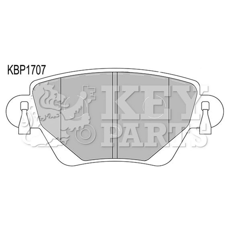 Key Parts 4 x Rear Brake Pad Set KBP1707
