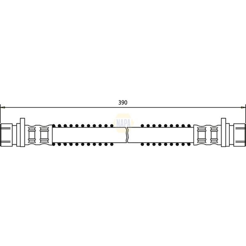 NAPA Brake Hydraulic Hose Line Front NBH1292