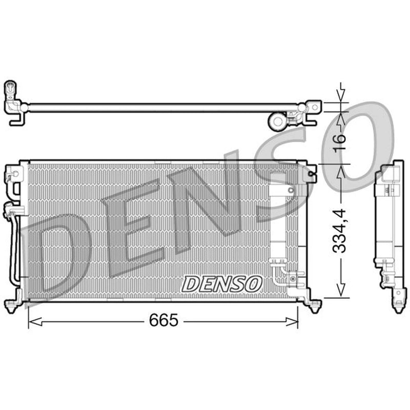 Denso Air Conditioning Condenser DCN45003