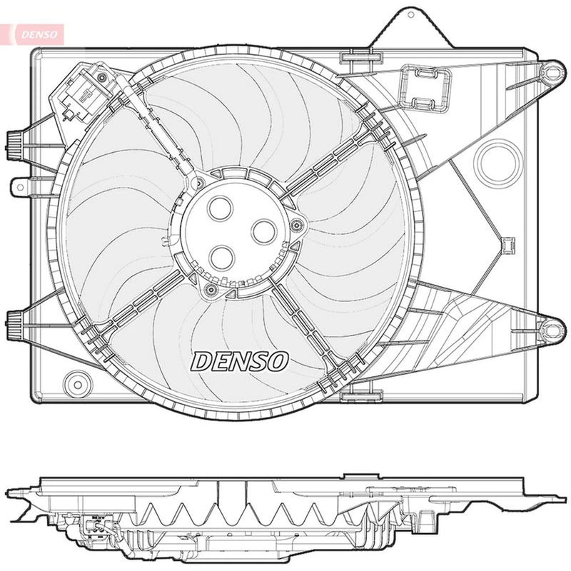 Denso Engine Cooling Fan DER15003