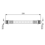 Bosch Brake Hydraulic Hose Line Rear 1 987 476 703