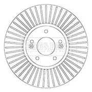 Borg & Beck 2 x Front Brake Discs BBD6065S