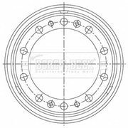 Borg & Beck Brake Drum Assembly Front BBR32570