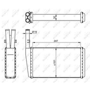 NRF Heater Matrix Core Heat Exchanger 54266