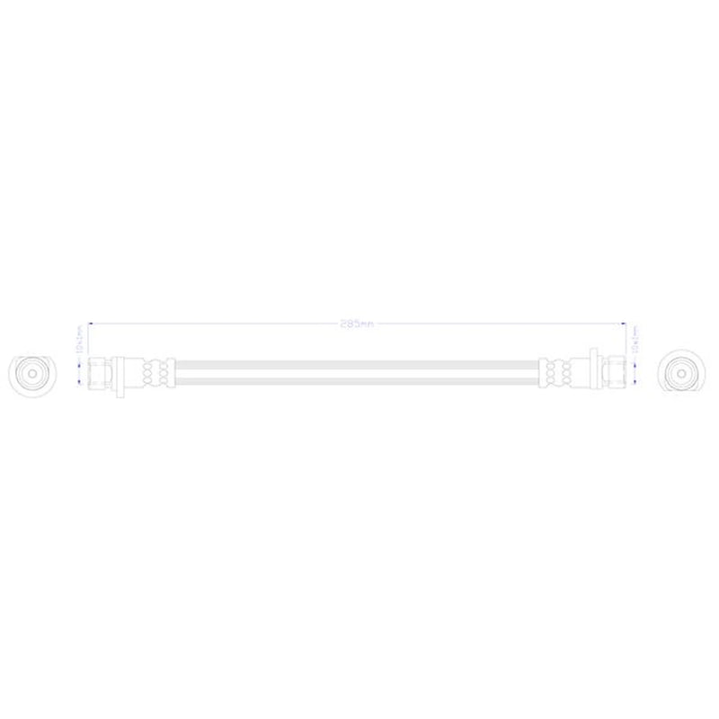 Juratek Brake Hydraulic Hose Line Rear Right JBH1761R