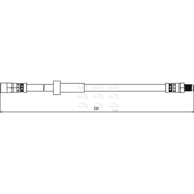 Apec Brake Hydraulic Hose Line Front HOS4113