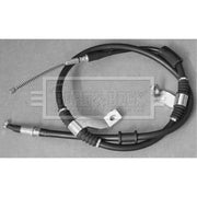 Borg & Beck Handbrake Cable Left Rear BKB3398