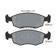Textar Front Brake Pad Set 2543501