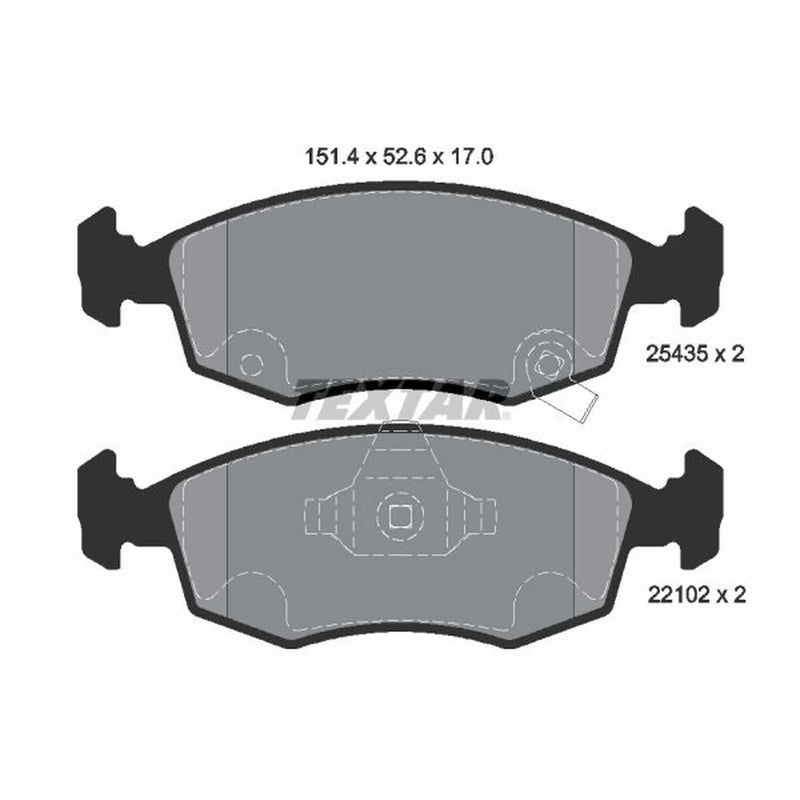 Textar Front Brake Pad Set 2543501