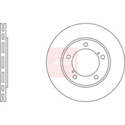 Apec 2 x Vented Front Brake Discs DSK2346