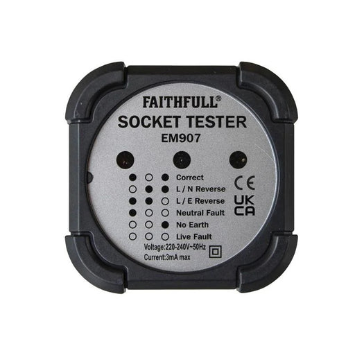 Faithfull Socket Polarity Tester - FAIDETSOC