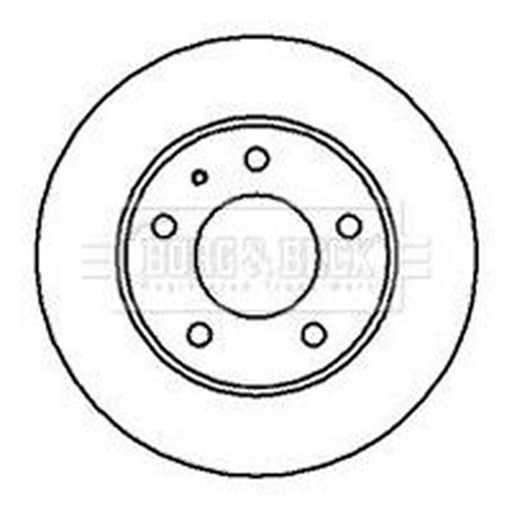 Borg & Beck 2 x Vented Front Brake Discs BBD4997