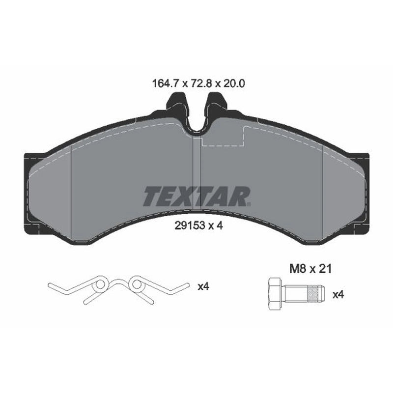 Textar Front Brake Pad Set 2915301