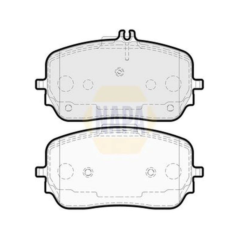 NAPA Front Brake Pad Set NBP1919