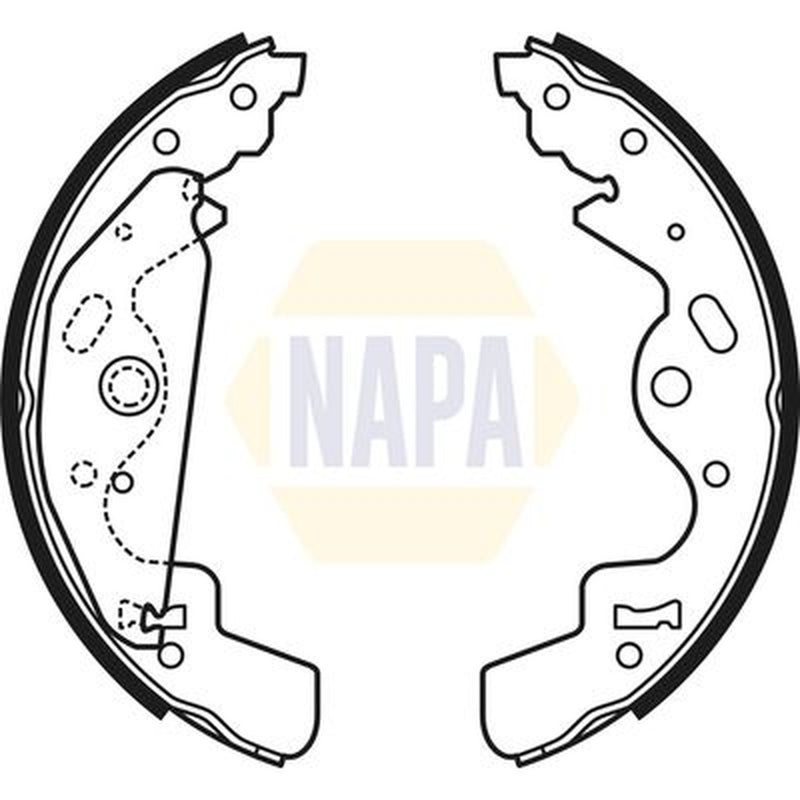 NAPA Brake Shoe Set Axle Kit NBS1055