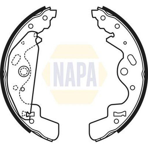 NAPA Brake Shoe Set Axle Kit NBS1055