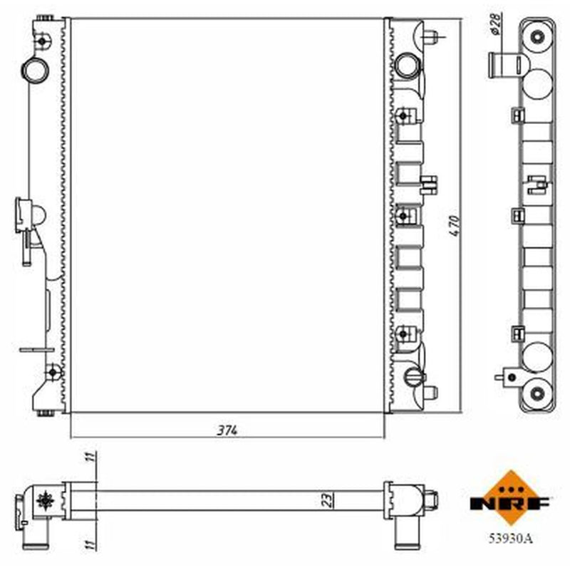 NRF Engine Radiator 53930A