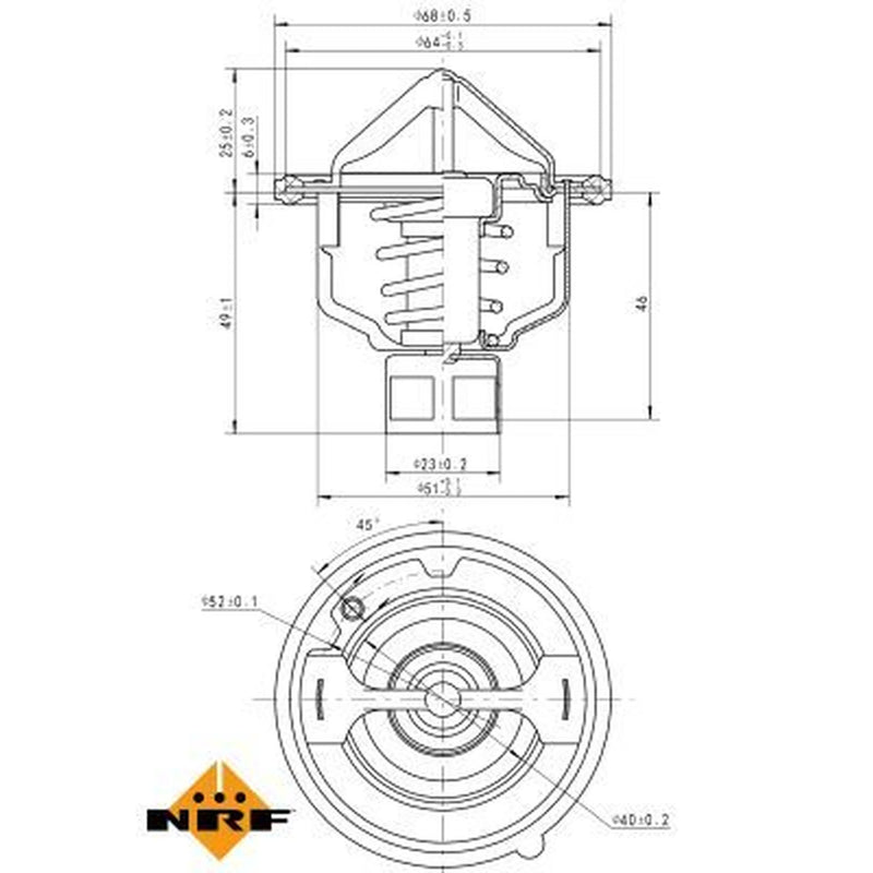 NRF Thermostat,Coolant 725142