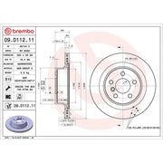 Brembo 2 x Internally Vented Rear Brake Discs 09.D112.11