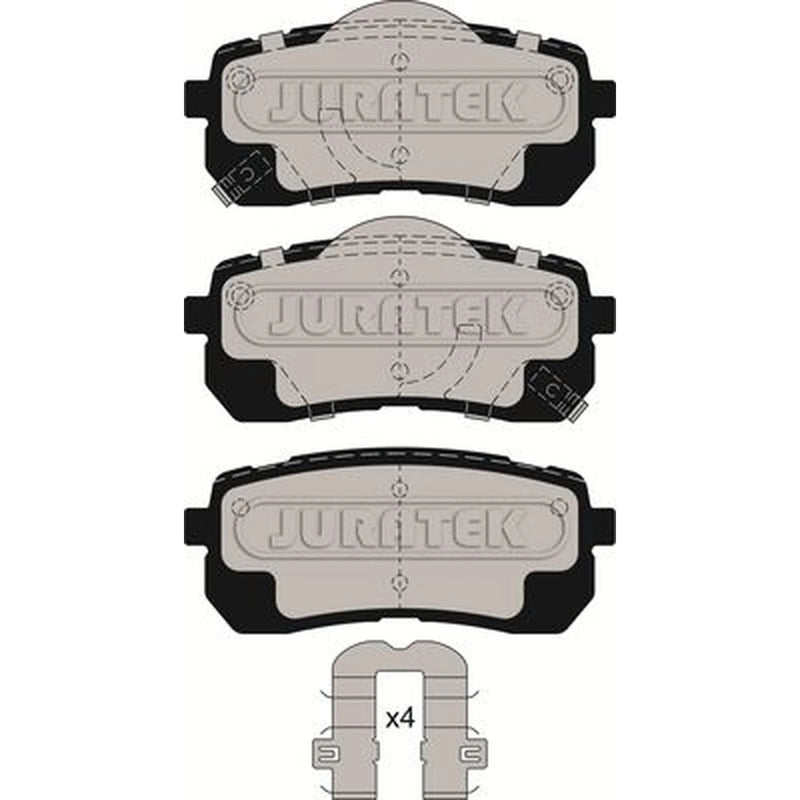 Juratek Rear Brake Pad Set JCP4004